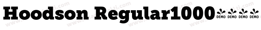 Hoodson Regular1000字体转换